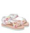 Stella Mccartney Logo Rubber Print Sandals In Colourful