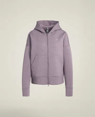 Stella Mccartney Logo Scuba Hoodie In Purple