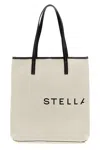 Stella Mccartney White Canvas Bag With Concealed Fastening