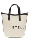 Stella Mccartney Logo Shopping Bag In Beige