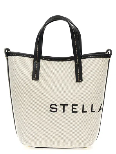 Stella Mccartney Logo Shopping Bag Tote Bag Beige