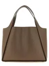 Stella Mccartney Logo-embellished Tote Bag In Brown