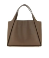 Stella Mccartney Logo-embellished Tote Bag In Brown