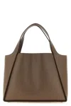 Stella Mccartney Logo-embellished Tote Bag In Brown
