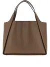 Stella Mccartney Logo-embellished Tote Bag In Brown
