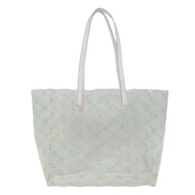 Pre-owned Stella Mccartney Logo Shopping Tote Vinyl Clear Plastic Tote Bag Bag () In Transparent