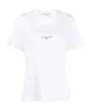 Stella Mccartney Stella Mc Cartney T Shirt With Embroidered Signature In White