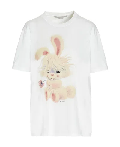 Stella Mccartney Logo Short-sleeved T-shirt In White