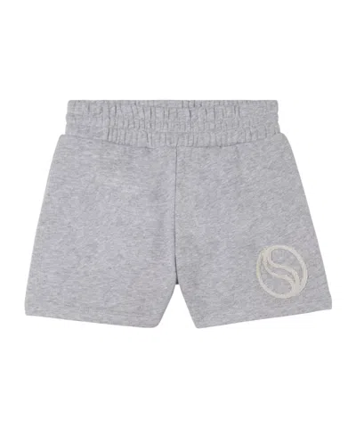 Stella Mccartney Kids' Logo Shorts In Gray