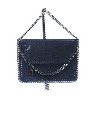Stella Mccartney Logo Shoulder Bag In Black