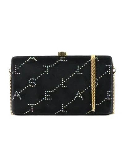 Stella Mccartney Logo Shoulder Bag In Black