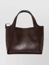 Stella Mccartney Logo Shoulder Bag Detachable Strap In Brown