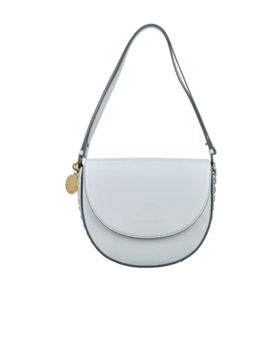 Stella Mccartney Logo Shoulder Bag In White