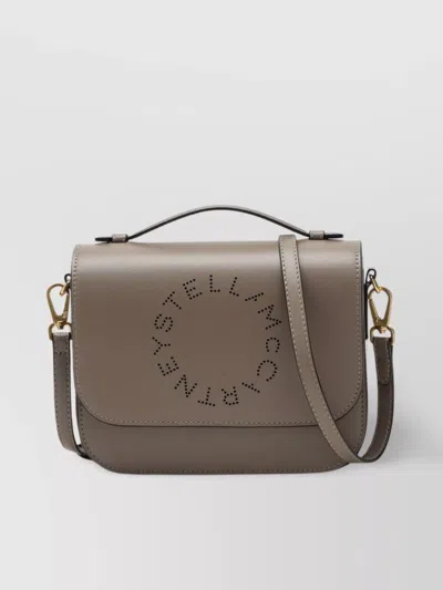 Stella Mccartney Logo Shoulder Bag With Adjustable Strap In Red