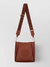 Stella Mccartney Logo Shoulder Bag With Hardware And Handle In Brown