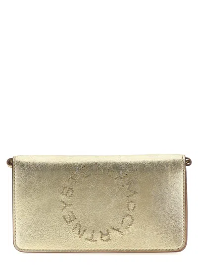 Stella Mccartney Logo Shoulder Strap Crossbody Bags In Black