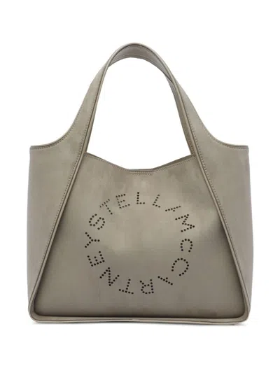 Stella Mccartney Logo Shoulder Strap Tote In Neutral