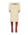 Stella Mccartney Logo Skirt In Nude