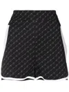Stella Mccartney Logo Slim Shorts In Black