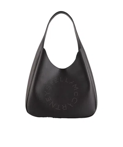 STELLA MCCARTNEY LOGO SLOUCHY HOBO SHOULDER BAG