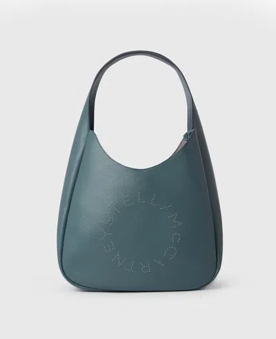 Stella Mccartney Logo Slouchy Hobo Tote Bag In Balsam