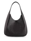Stella Mccartney Logo Slouchy Hobo Tote Bag In Gray