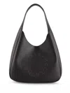 Stella Mccartney Logo Slouchy Hobo Tote Bags In Gray
