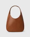 Stella Mccartney Logo Slouchy Medium Hobo Bag In Brown