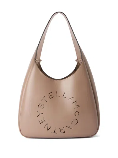 STELLA MCCARTNEY LOGO SLOUCHY SHOULDER BAG