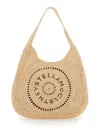 Stella Mccartney Logo Small Hobo Eco Crochet Raffia