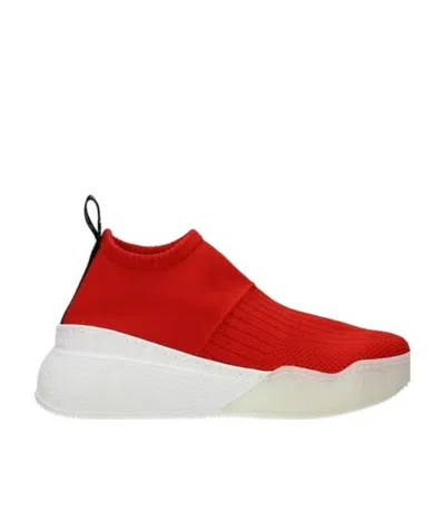 Stella Mccartney Logo Sock Casual Sports Shoes In Red