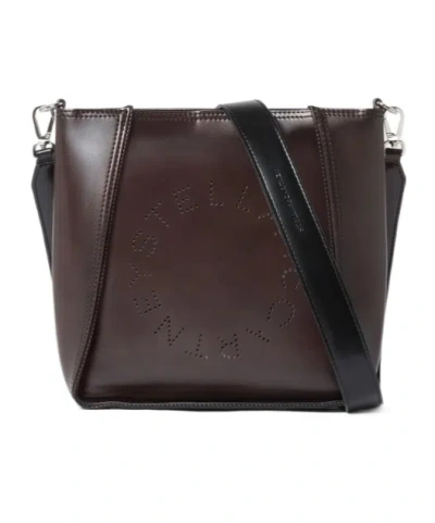 Stella Mccartney Logo Square Crossbody Bag In Multi