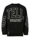 Stella Mccartney Logo-stamp Sweatshirt In Black