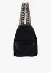 Stella Mccartney Logo Strap Backpack In Red