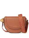 Stella Mccartney Logo-strap Shoulder Bag In Brown