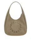 Stella Mccartney Logo Suede Tote Bag