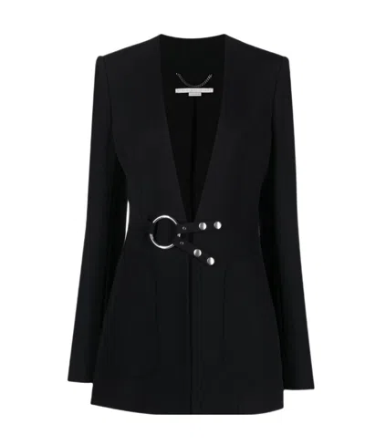 Stella Mccartney Logo Suit Jacket In Black