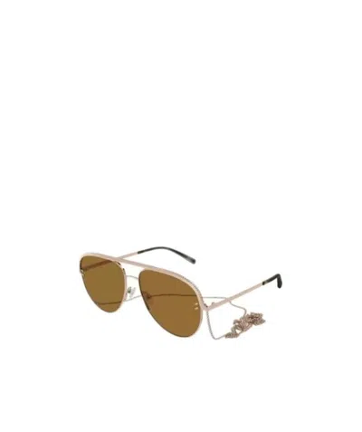 Stella Mccartney Logo Sunglasses In Brown