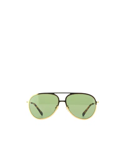 Stella Mccartney Logo Sunglasses In Green