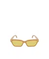 Stella Mccartney Logo Sunglasses In Yellow