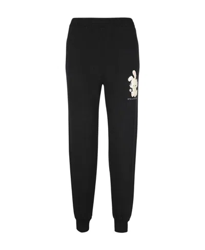Stella Mccartney Logo Sweatpants In Black