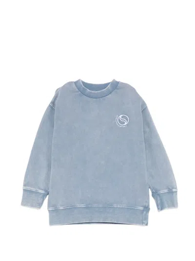 Stella Mccartney Kids' Logo Sweatshirt In Blue