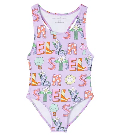 Stella Mccartney Kids' Badeanzug In Lila