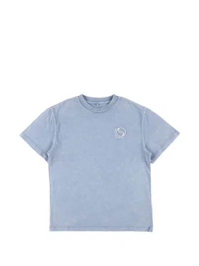Stella Mccartney Kids' Logo T-shirt In Blue