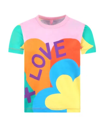 Stella Mccartney Logo T-shirt In Multicolor