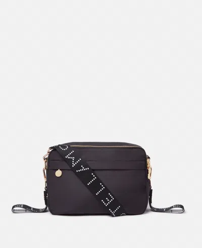 Stella Mccartney Logo Tape Changing Bag In Black