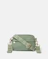 Stella Mccartney Logo Tape Changing Crossbody Bag In Green