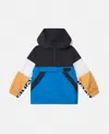 Stella Mccartney Logo Tape Windbreaker Jacket In Multicolor