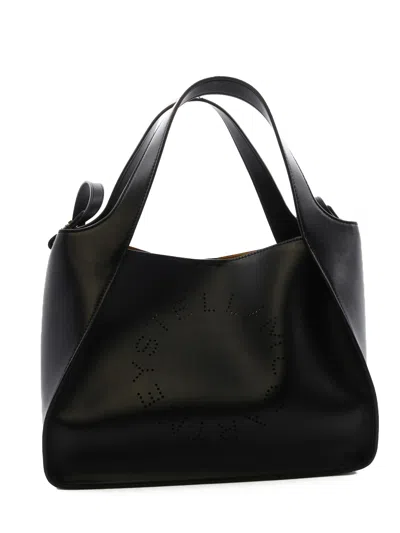 Stella Mccartney Logo Tote Bag In Black
