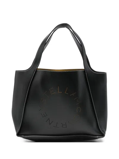 Pre-owned Stella Mccartney Logo Tote Bag In Black